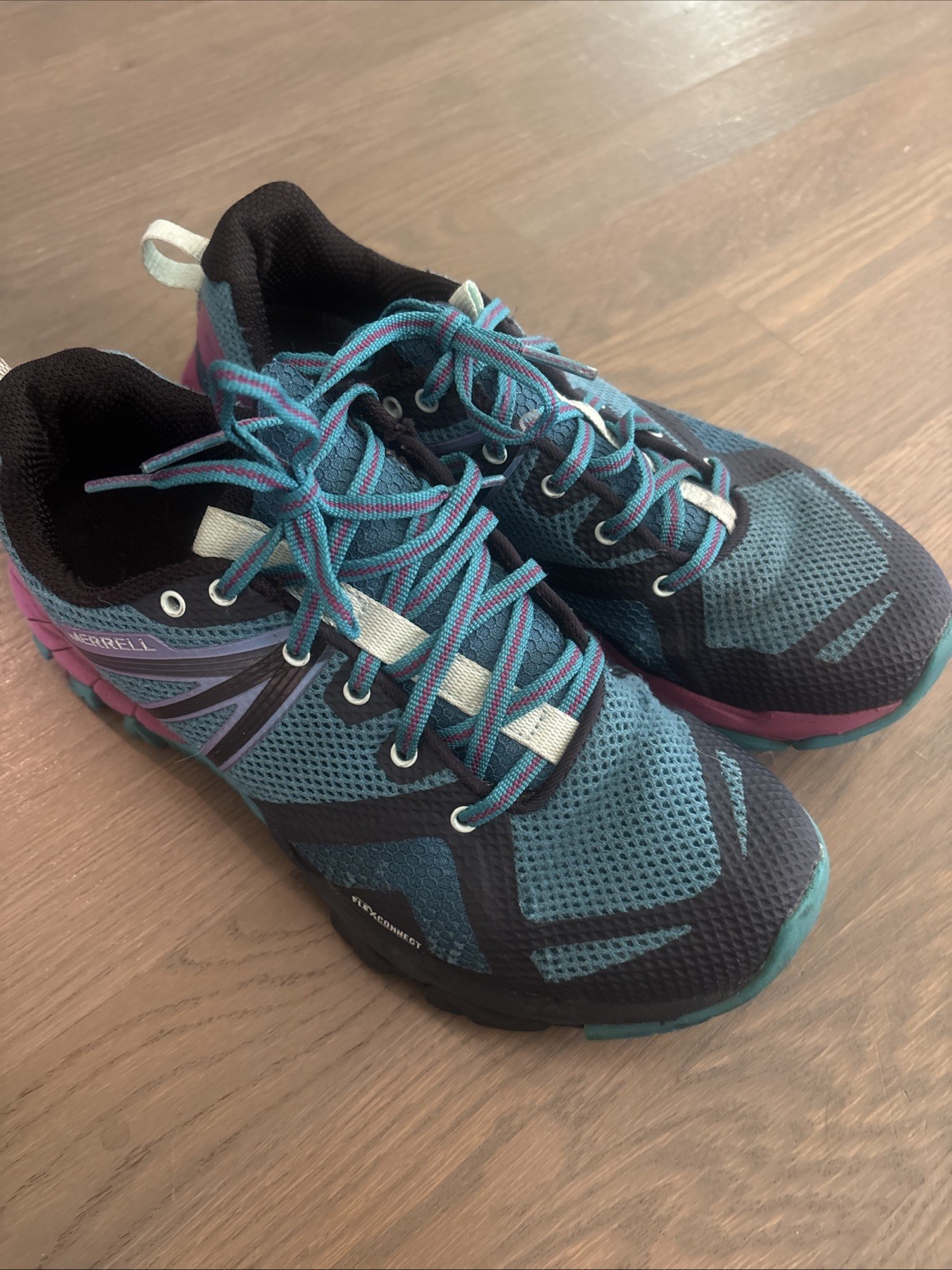 Scarpe da trekking Merrell donna taglia 9 MQM Flex Connect verde acqua viola