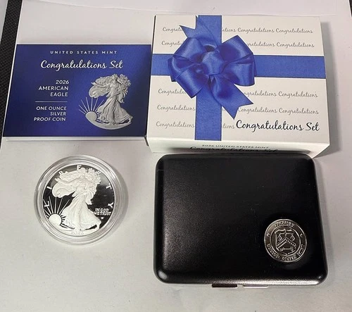 2026-P  American Silver Eagle Proof Congratulations Coin Set w/  Box & COA