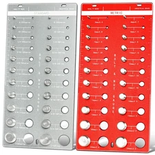 Nut Bolt Thread Checker Gauge 44 PCS Standard Metric Wall Mount Size Identify