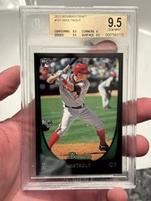 2011 Bowman Draft #101 Mike Trout RC BGS 9.5 Rookie Angels 3 ⏰MVP PSA Crossover?