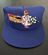 Vintage Camel Racing Embroidered Snapback Hat Blue Joe Camel NASCAR Style