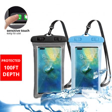2 Pack Waterproof Floating Cell Phone Pouch Dry Bag Case Cover For Phone Samsung