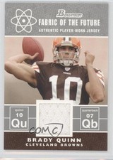 2007 Bowman Fabric of the Future Brady Quinn #BQ 0k0