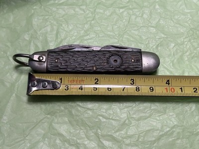 Vintage Ulster Kamp-King Pocket Knife Multi Tool USA Scout Style