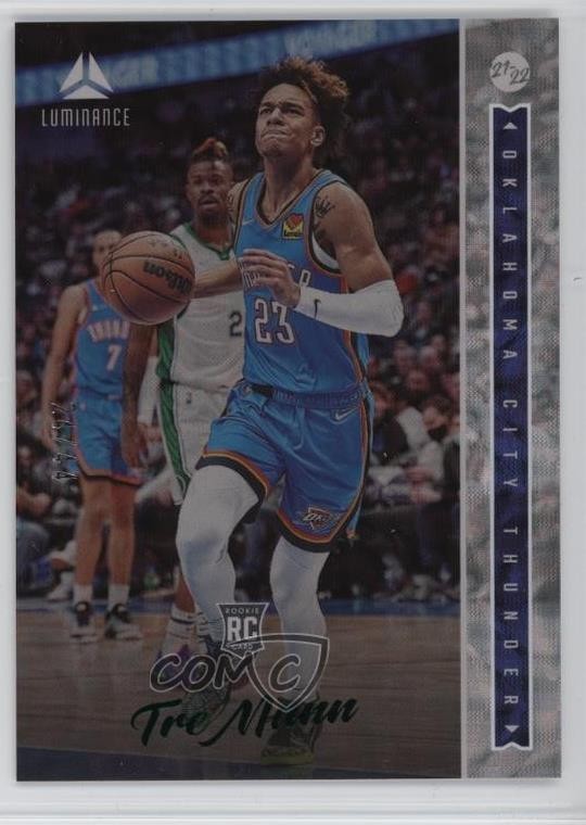 2021-22 Panini Chronicles Luminance Green Tre Mann #258 Rookie RC 1gx0
