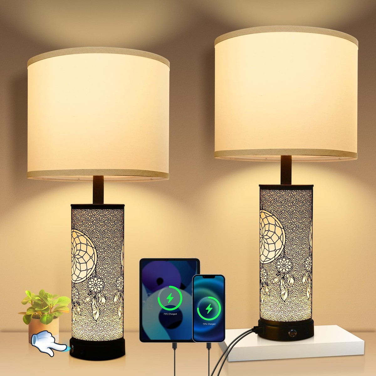 Bedside Lamps Set Of Coastal Table Lamp 26