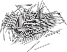 uxcell 18mm Watch Band Pin 1.3mm Dia Stainless Steel Single Flanged End 