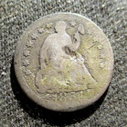 1854 SEATED LIBERTY HALF DIME 5 CENTS UNITED STATE OF AMERICA — photo 2