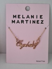 Melanie Martinez Crybaby  Neckace, authentic, golden, new