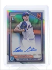 JONATHAN SANTUCCI 2024 BOWMAN CHROME DRAFT 1ST REFRACTOR AUTO /499 Q5094