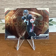 2023 Panini Prizm - Fireworks Bijan Robinson #F-24 Silver Prizm (RC)