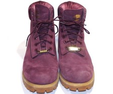 Burgundy Timberland DTLR Exclusive 6  Premium Suede Waterproof Boots Size 10