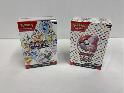 Pokémon Scarlet & Violet Prismatic Evolutions & 151 Booster Bundle Box X2 New