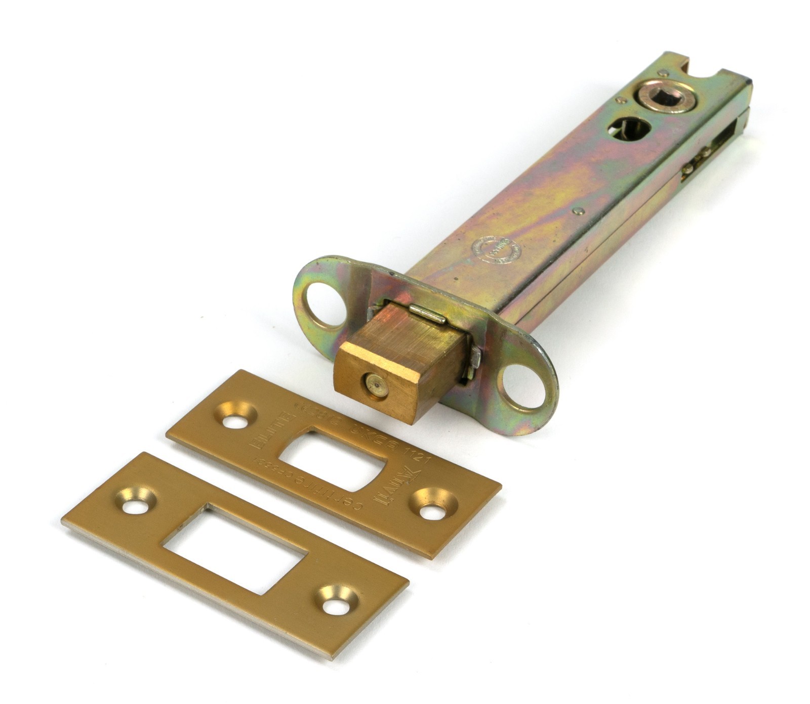From The Anvil 51709 Satin Brass 5"" Heavy Duty Tubular Deadbolt