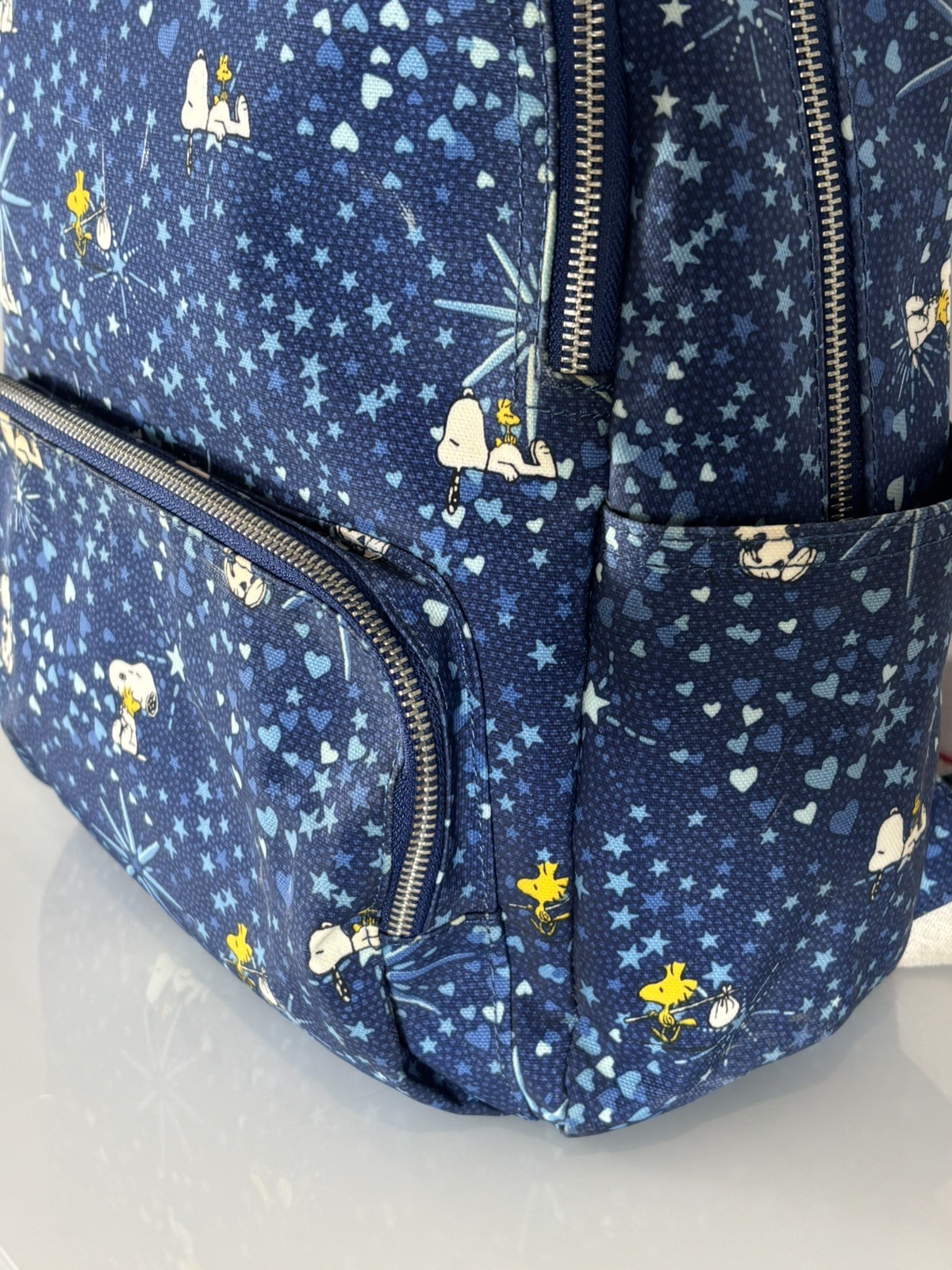 Cath Kidston x Peanuts Snoopy Dream Midnight Stars Ltd edit. Backpack SUPERB image 4