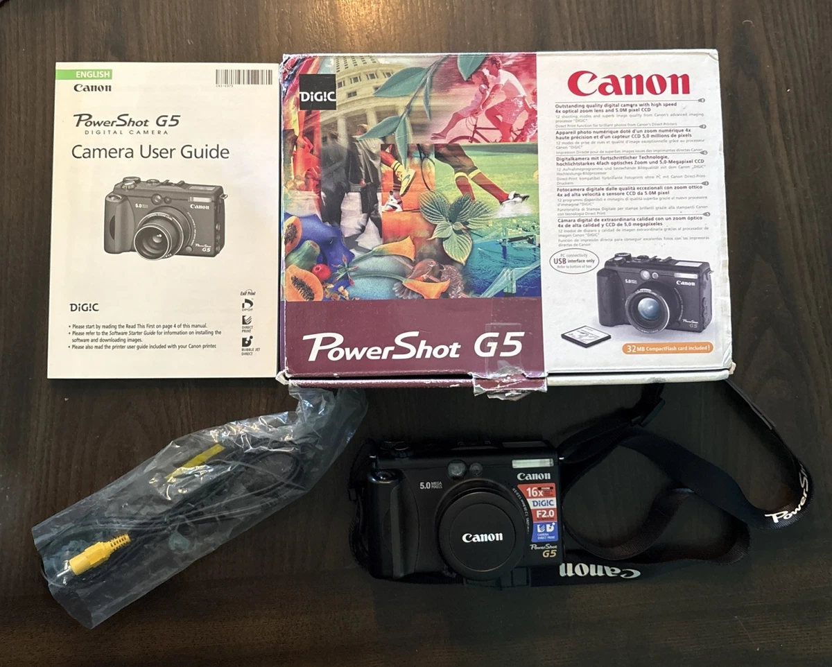 Canon PowerShot G5 Digital Cameras for Sale | Shop New & Used