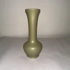 MCCOY POTTERY 9" OLIVE GREEN FLORALINE VASE USA 403