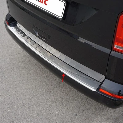 OMAC Protection Seuil de Pare-chocs Arriére Pour VW T6.1 Transporter 2019-2021 Inox