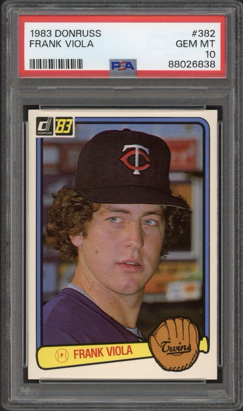 1983 Donruss Frank Viola Rookie RC #382 PSA 10 GEM MT Minnesota Twins