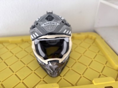 Shoei VFX-WR Off-Road Motocross Helmet   Black/White Graphics