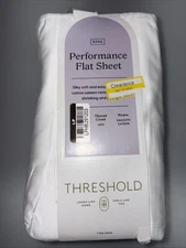 Threshold 400 Thread Count Performance Flat Sheet White King