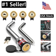 Heavy-Duty Trailer Hitch Lock with 3" & 3-1/2" Pins - Ultimate Theft Prevention