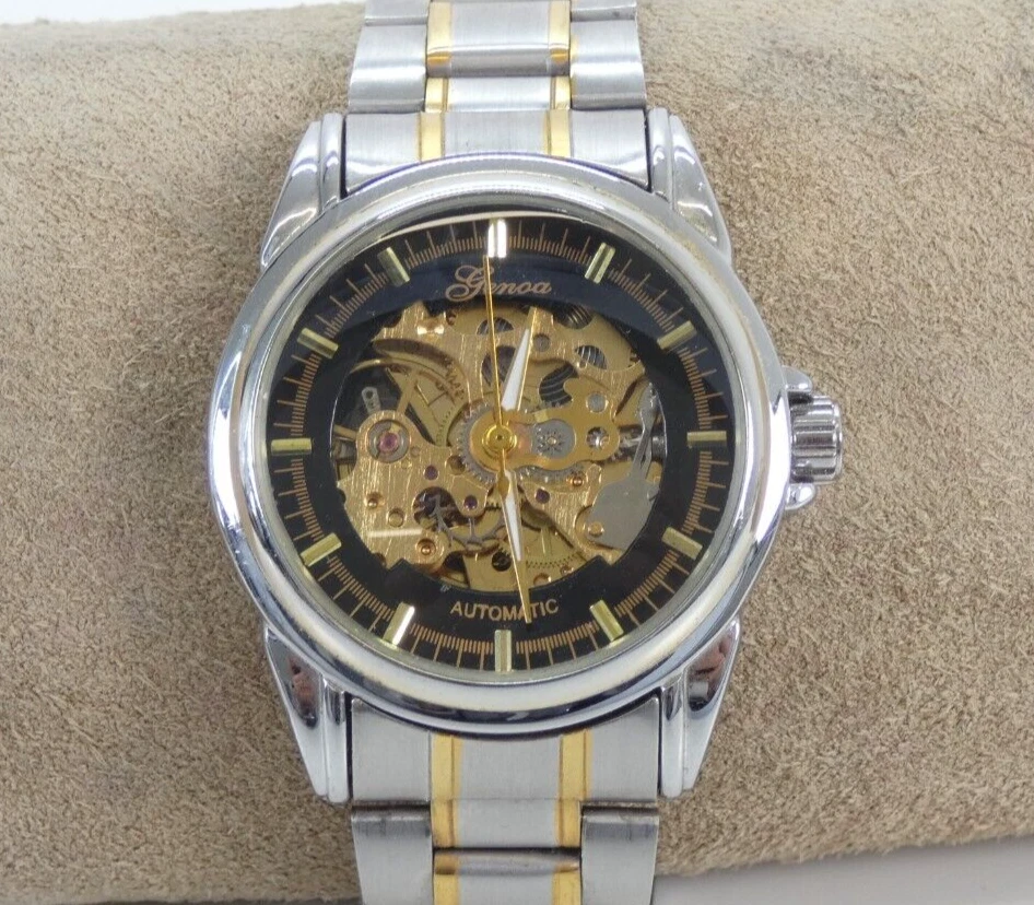 Genoa top skeleton watch