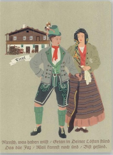 12027372 - Tirol Verlag Allianz Versicherung Trachten Oesterreich - 第 1/2 張圖片