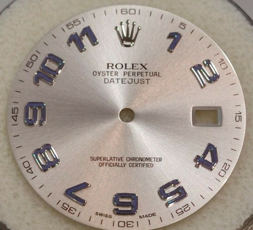Rolex Datejust II 41mm ref.116334 116300 Silver Arabic Numeral Dial Only |  eBay