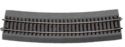 HO Scale Track - 42527 - Roco, Geoline, Curved track R9, 15°