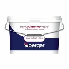 Berger New Plaster Paint Matt 10l, Pure Brilliant White, Pure Brilliant White