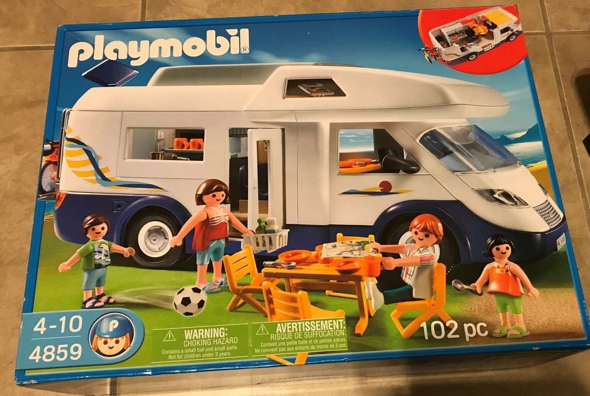 PLAYMOBIL Family Motorhome 4859 Camper RV Caravan for sale online