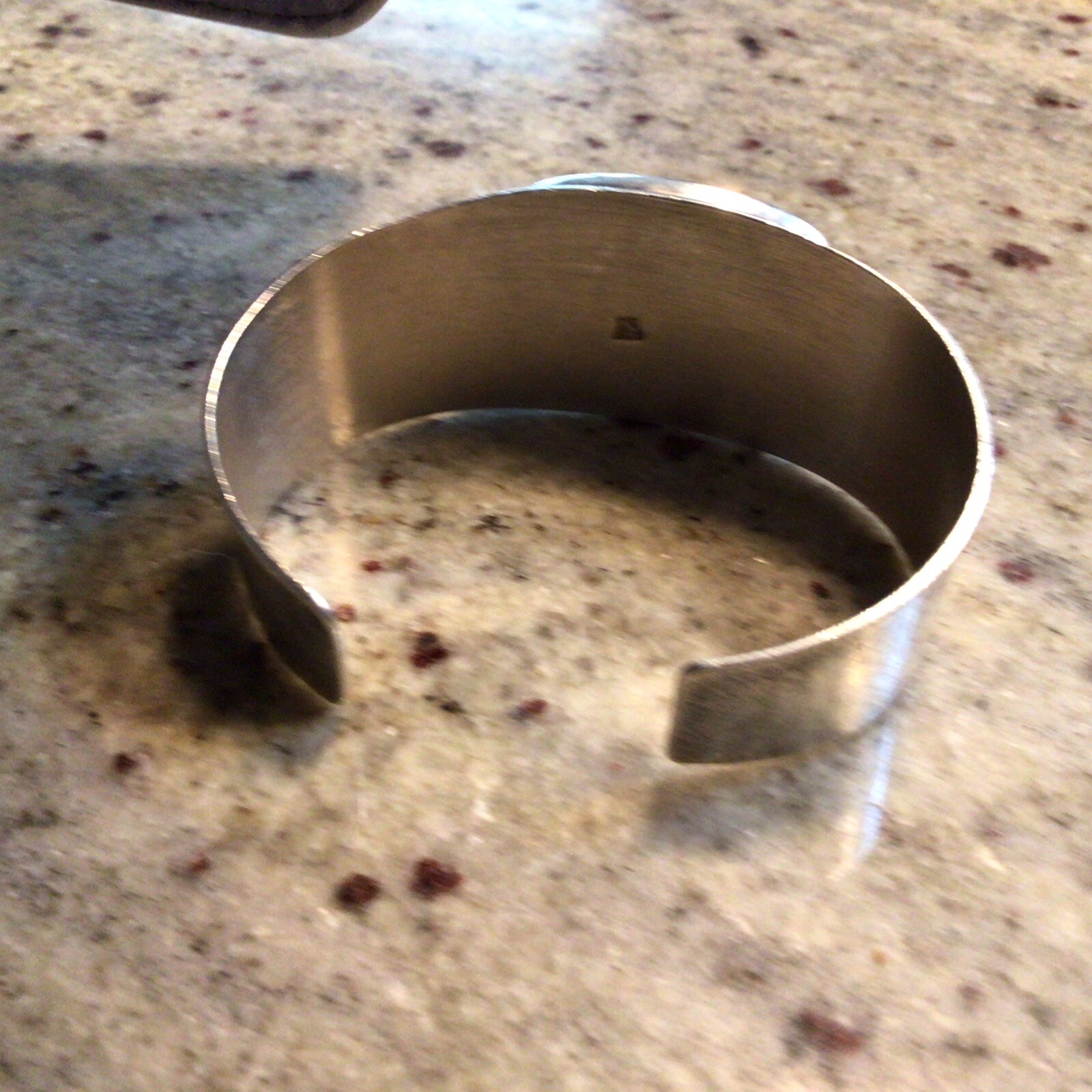 Beautiful Stone 925 Solid Sterling Silver Cuff Br… - image 4