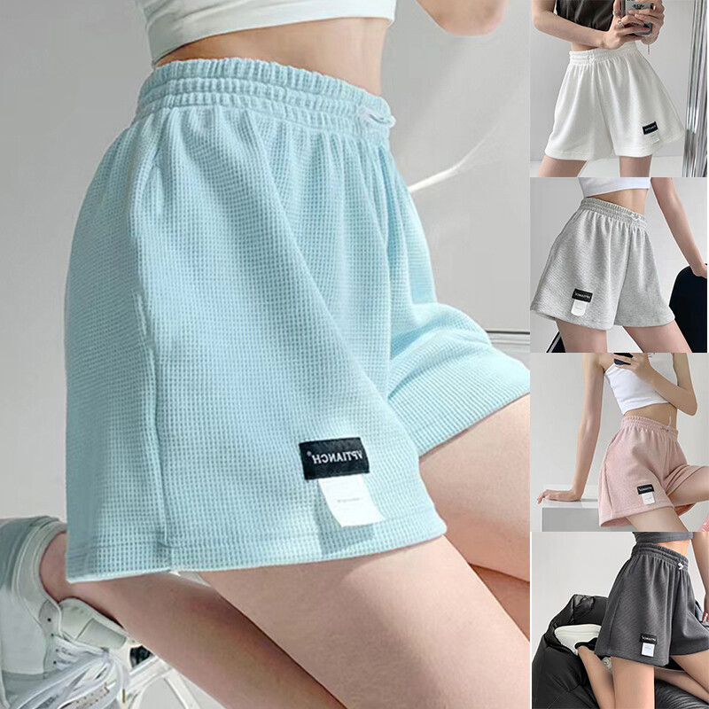 Casual Solid Women's Shorts Bottoms Hot Pants Sports Shorts Homewear Pockets@