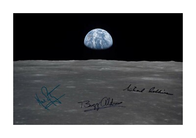Apollo 11 Earthrise von Michael Collins 19. Juli 1969 A4 Poster Rahmenwahl