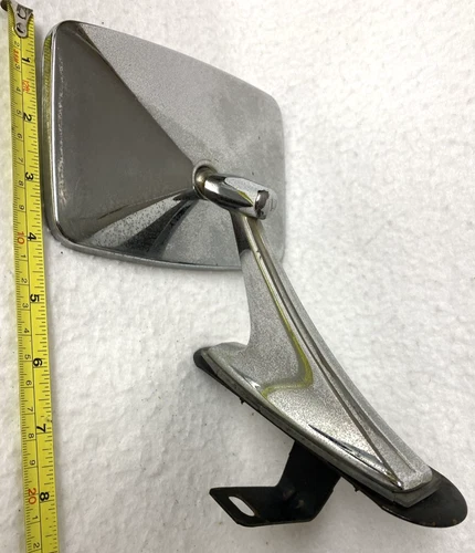 ORIGINAL SIDE VIEW MIRROR,70s CHEVELLE,NOVA,CAMARO,MOUNTING BRACKET,SEAL,OEM,19