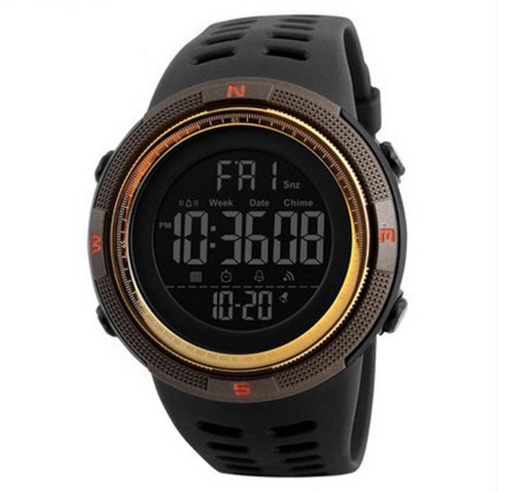 Men's Multi-Function Sports Watch with Digital Display and 5ATM Waterproof