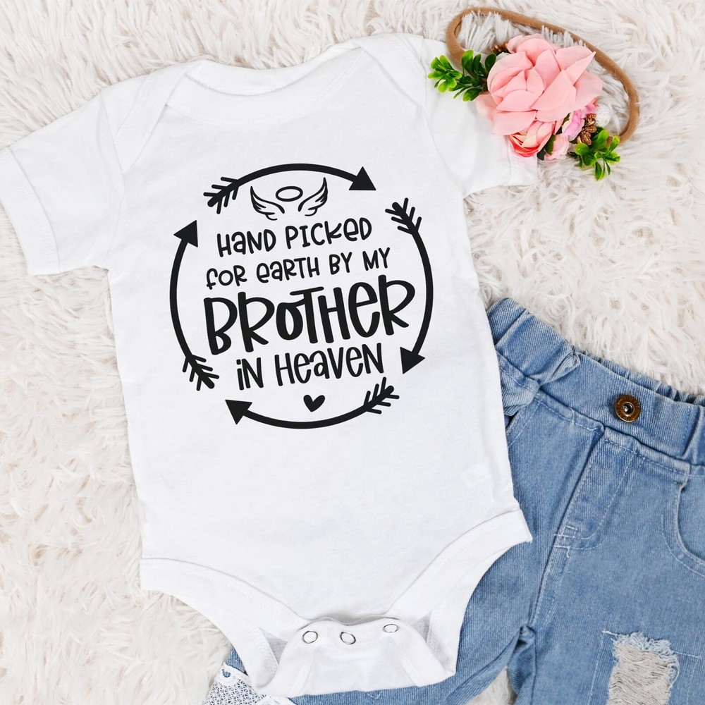 Rainbow Baby Gift, Big Brother in Heaven Baby Gift, Baby Shower Gift