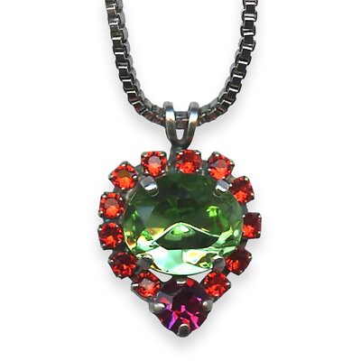 Mariana Necklace Pendant Tiger Lily Coll. Adorable Grass Green, Orange, & Plu...