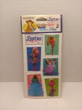 Vintage 1990 Mattel Barbie Puffy Stickers, Never Used, Sealed Package