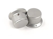2 Precision Machined Anodized Aluminum Knobs - 6mm Shafts