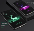Luminous Fluorescent Soft TPU Phone Case Cover For Apple iPhone 6/6s/7/8/X/Plus