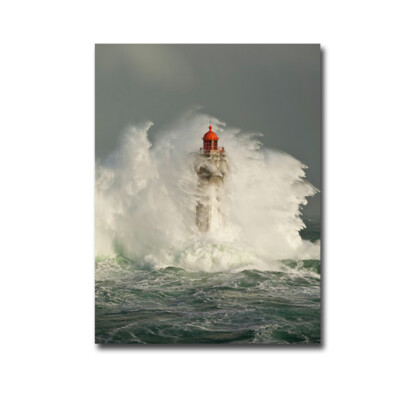 La Jument Lighthouse by Guichard Gallery-Wrapped Canvas Giclee (40 in x 30 in)
