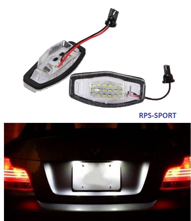 Feux AR LED blanc xénon pour plaque Honda Accord 7 style nocturne épuré