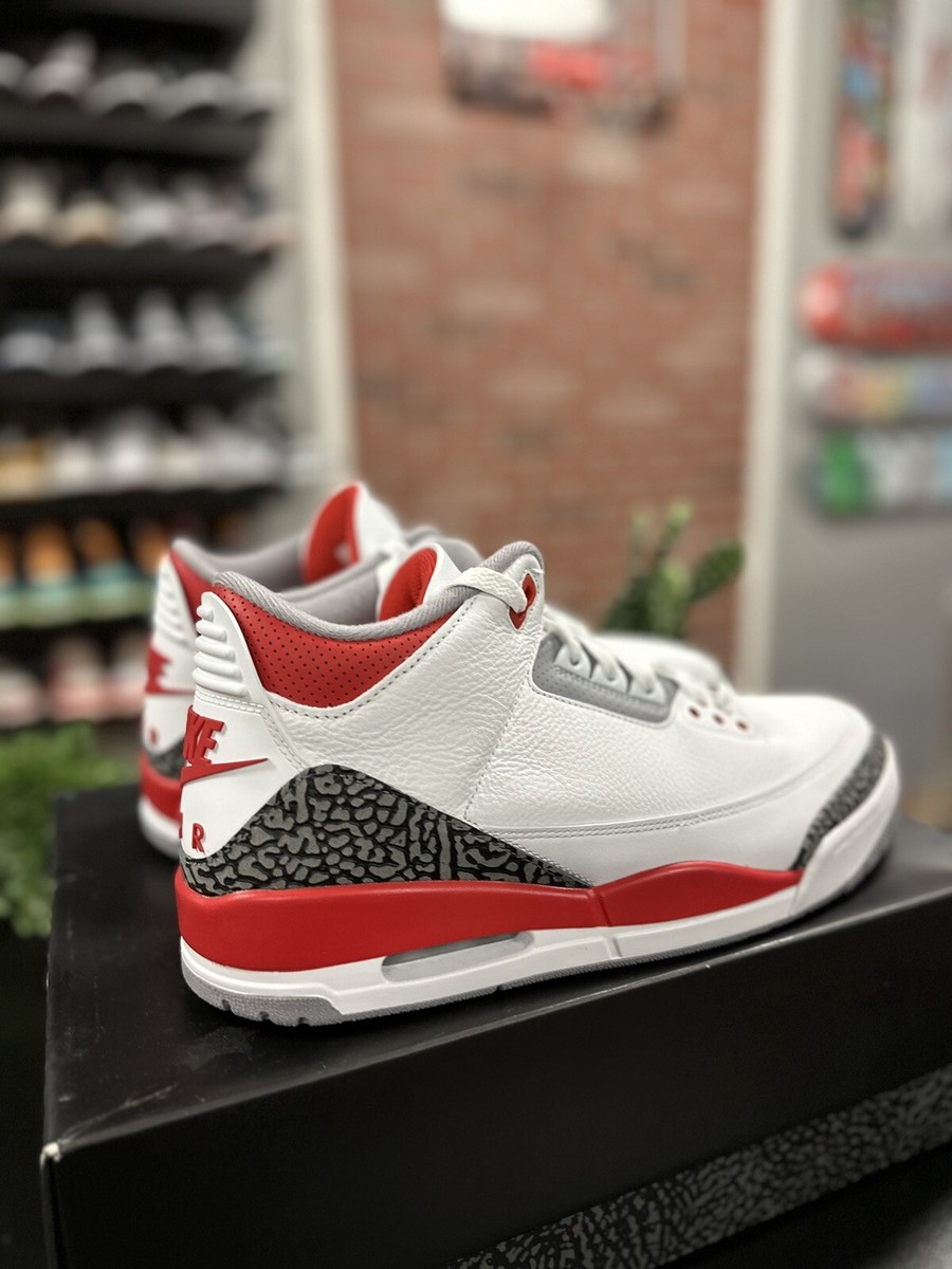 Size 12 - NEW 2022 Nike Air Jordan 3 Retro Fire Red Cement DN3707