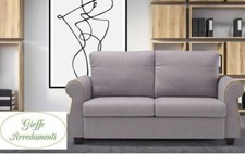 POLTRONA DIVANO 3 POSTI PROFONDITA' SOLO 72CM. C/SENZA RETE TESSUTI LUSSO FED