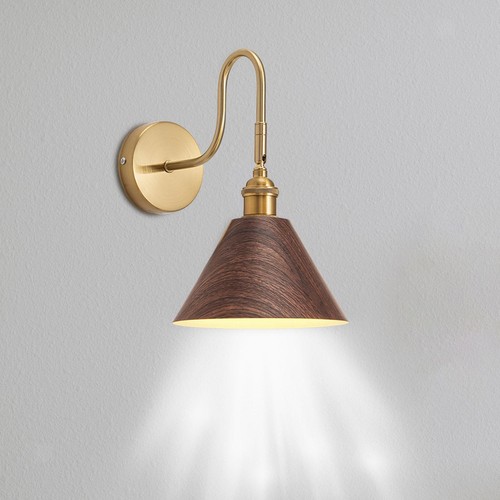 Wall Mount Lamp Antique Wall Lighting Vintage Indoor E27 Socket Bulbs Not - Picture 7 of 8
