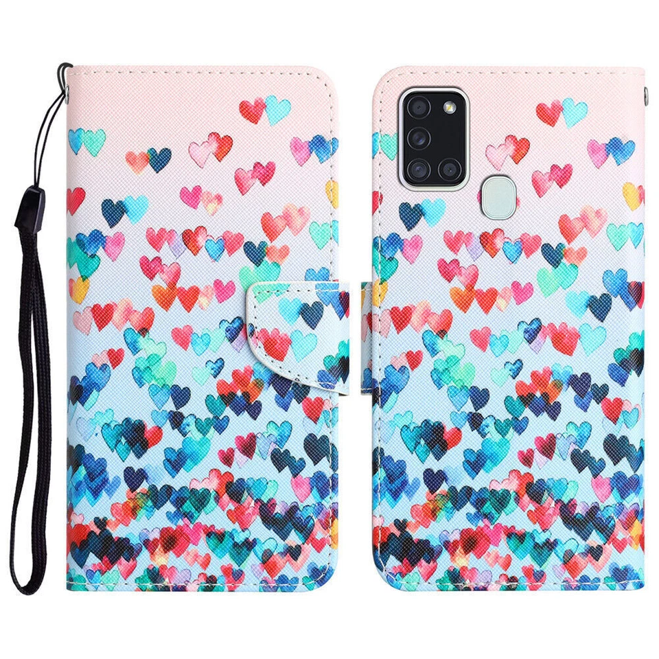 Flower Dog Cat Butterfly Wallet Phone Case For Samsung A21S A51 A50 A70 A30 A750 - Image 2 of 4