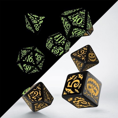 QWSSHAP4F - Halloween Pumpkin - Jack O’Lantern Dice Set (Q-Workshop) - Picture 3 of 4