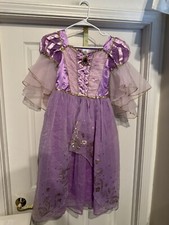 Disney Store Deluxe Rapunzel Purple Costume Tangled Child Size L 9/10